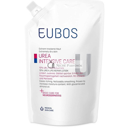 Eubos 10% Urea Testápoló Utántöltő Táska, 400ml
