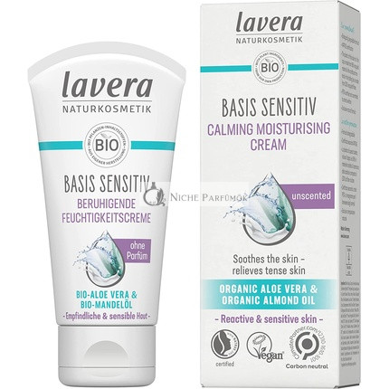 lavera basis sensitiv Nyugtató Hidratáló Krém Bio Aloe Vera és Mandulaolajjal - 50ml