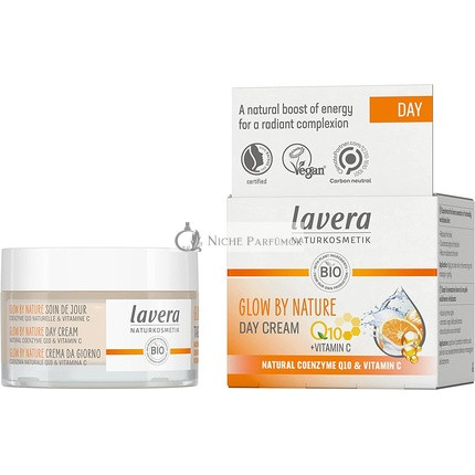 lavera GLOW BY NATURE Nappali Krém Q10 és C-vitaminnal, 50 ml - PETA Tanúsítványos