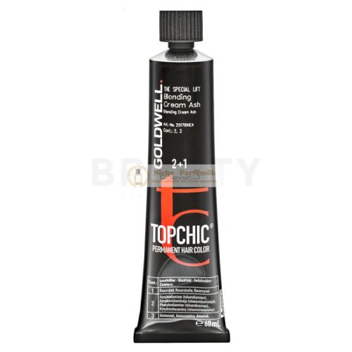 Goldwell Topchic Hair Color Professionelle permanente Haarfarbe für alle Haartypen Blonding Cream - Ash 60 g