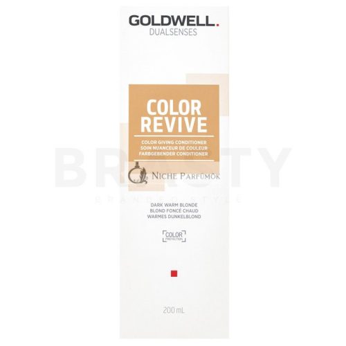 Goldwell Dualsenses Color Revive Conditioner Dark Warm Blonde tápláló kondicionáló színfelfrissítő meleg szőke hajárnyalatra 200 ml