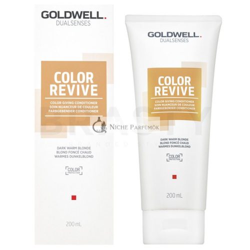 Goldwell Dualsenses Color Revive Conditioner Dark Warm Blonde tápláló kondicionáló színfelfrissítő meleg szőke hajárnyalatra 200 ml