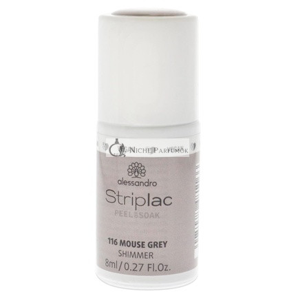 Alessandro Striplac Peel or Soak Nagellack 116 Mouse Grey für Frauen, 7.5 ml