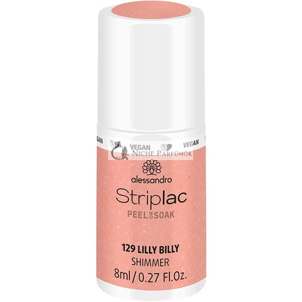 alessandro Striplac Peel or Soak Vegan Lilly Billy LED Körömlakk Fresh Apricot, 8ml