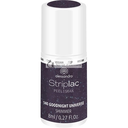 alessandro Striplac Peel or Soak Vegan LED Körömlakk Zöldes Csillogó Szürke/Ivó Lila, 8ml