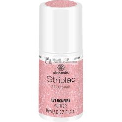   alessandro Striplac Peel or Soak Vegan Bonfire LED körömlakk rózsaszín, 8ml