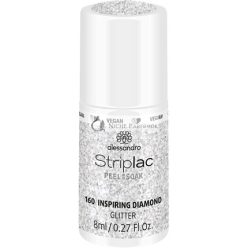  alessandro Striplac Peel or Soak Vegan Inspiring Diamond LED Körömlakk ezüst 8ml
