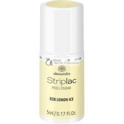   Alessandro Striplac Peel vagy Soak Édes Szörbetek Citrom Jég Vegan LED Körömlakk, Sárga, 5ml