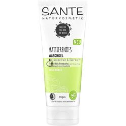   Sante Naturkosmetik Mattító Mosakodó Gél Bio Grapefruit & Evermat Finomít