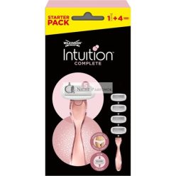   Wilkinson Sword Intuition Complete Borotva Értékcsomag 5 Penge Nőknek Érzékeny Területekre Fekete 5 Darab