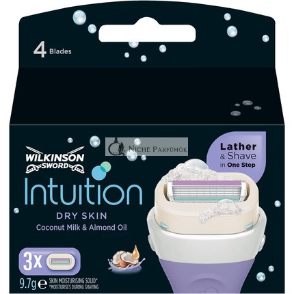 Wilkinson Sword Intuition Rasierklingen für trockene Haut für Frauen 3 Stück
