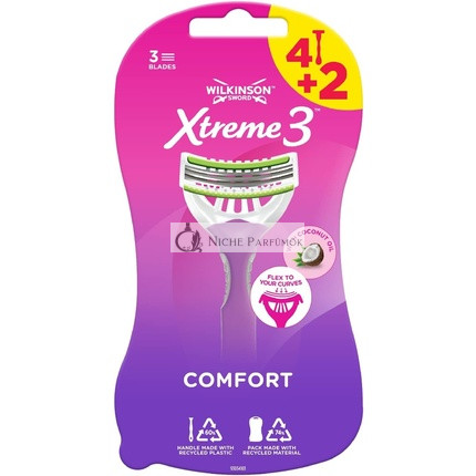 Wilkinson Sword Xtreme 3 Beauty Einwegrasierer für Frauen, 6 Stück