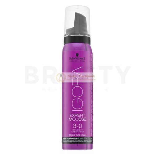 Schwarzkopf Professional Igora Expert Mousse Semi-Permanent Mousse Color féltartós hajszínező hab 3-0 100 ml