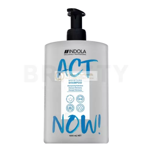 Indola Act Now! Moisture Shampoo Pflegeshampoo zur Hydratisierung der Haare 1000 ml