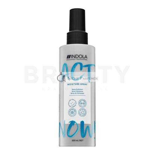 Indola Act Now! Moisture Spray hajformázó spray haj hidratálására 200 ml