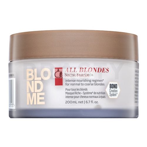 Schwarzkopf Professional BlondMe All Blondes Rich Mask pflegende Haarmaske für blondes Haar 200 ml