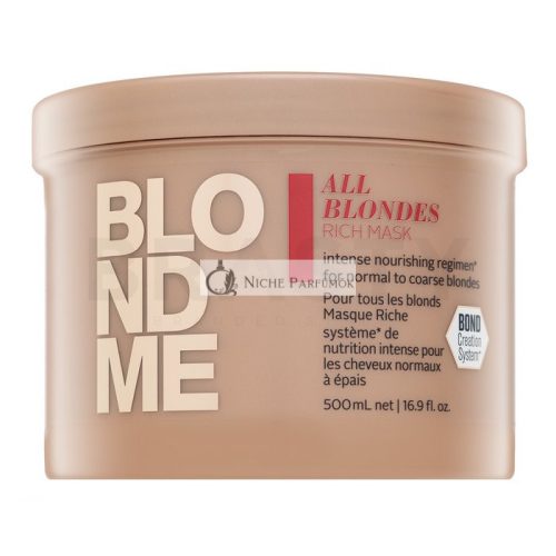Schwarzkopf Professional BlondMe All Blondes Rich Mask pflegende Haarmaske für blondes Haar 500 ml