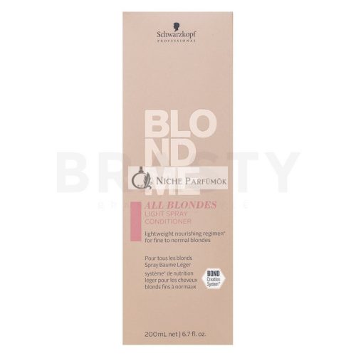 Schwarzkopf Professional BlondMe All Blondes Light Spray Conditioner öblítés nélküli kondicionáló szőke hajra 200 ml