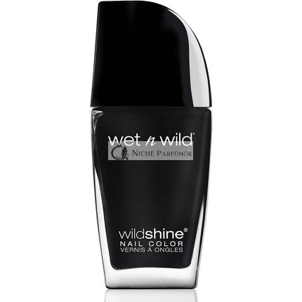 Wet 'n' Wild Wild Shine Nagellack Schwarz Creme 12ml