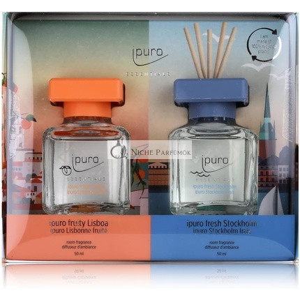 Ipuro Fruity Lisboa & Fresh Stockholm Fragrance Oil Room Fragrance - 2 db, 50 ml