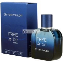 TOM TAILOR Free to be férfi Eau de Toilette Spray, 50 ml