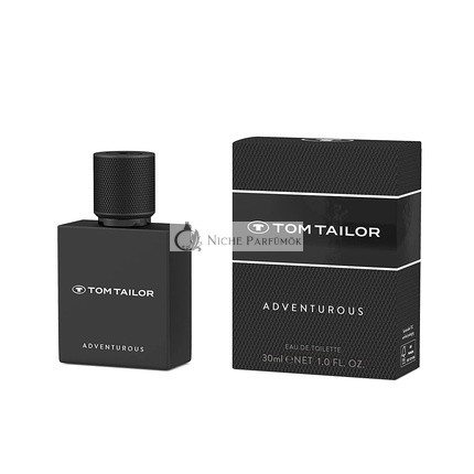 Tom Tailor Adventurous for Him EdT, 30ml - Holzig und aufregender Männerduft mit Bergamot, Lavendel und Vanille - Lässig und einzigartig