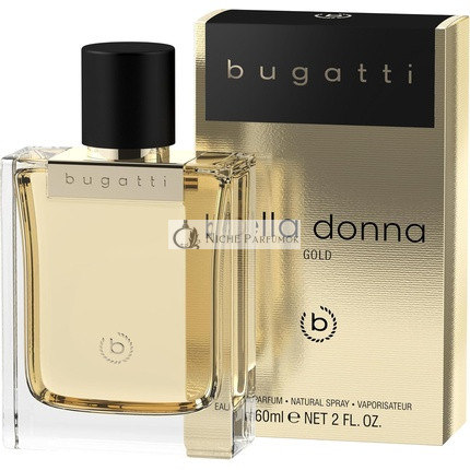 Bugatti Bella Donna Női Parfüm Gold EDP, 60ml, Virágos Gyümölcsös, Minden Korosztály és Alkalom Számára
