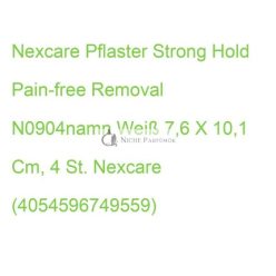   Nexcare Erős Tartású, Fájdalommentes Eltávolítású Ragtapasz, Fehér, 7.6 x 10.1 cm, 4 db