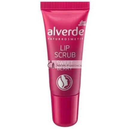 Alverde Sweet Berry Lippenpeeling - 8ml Natürlicher Beeren-infundierter pflegender Scrub für glatte Lippen