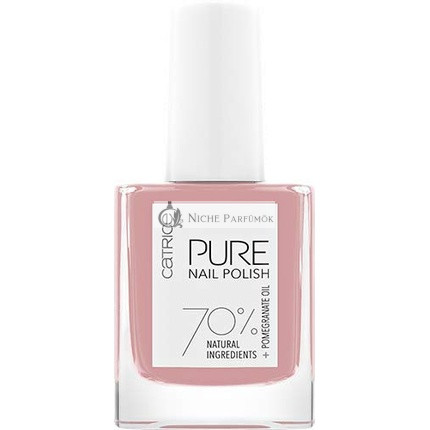 Catrice PURE Körömlakk, 10ml - Átlátszó Nude, Vegán, Acetontól Mentes, Mikroműanyagmentes