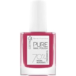   Catrice Pure Körömlakk No. 04 Egyszerű Vörös Fényes Acetontól Mentes Vegán, 10ml