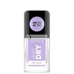  Catrice Gyorsan Száradó Top Coat Átlátszó Hosszan Tartó Fényes Vegán Körömlakk, 10.5ml