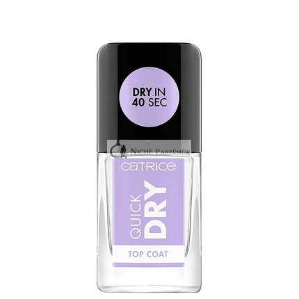 Catrice Schnell trocknender Top Coat Transparent Langanhaltender Glänzender Vegan Nagellack, 10.5ml
