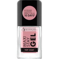   Catrice Maxi Stay Gel Top Coat Átlátszó Hosszan Tartó Fényes Vegan Körömlakk, 10.5ml