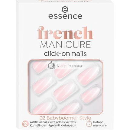 Essence French Manicure Klick-Nägel Nude 12 Stück