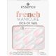 Essence French Manicure Klick-Nägel Nude 12 Stück
