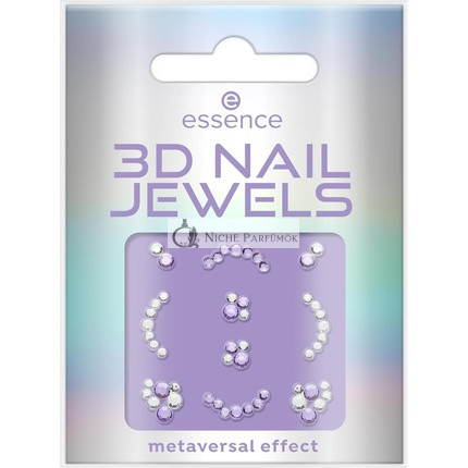 Essence 3D Nagelschmuck Violette Nagelsticker 10 Stück