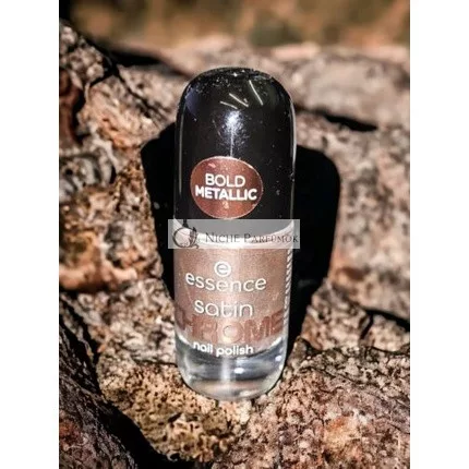 Essence Satin Bold Metallic Chrome Körömlakk 01 Robotic Rose Top Gold
