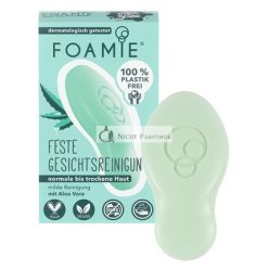   Foamie Szilárd Arctisztító Száraz Bőrre Aloe Vera & Mandulatej, 60g