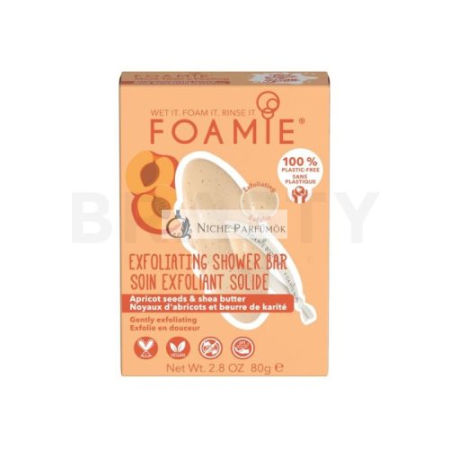Foamie festes Duschgel Exfoliating Shower Bar Apricot Seeds & Shea Butter 80 g