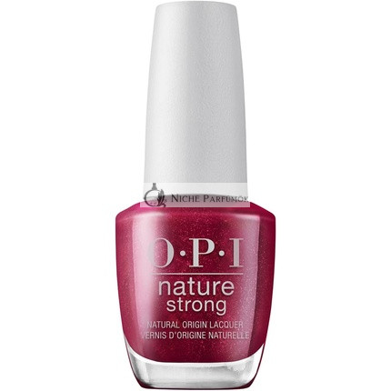 OPI Nature Strong Körömlakk Gyorsan Száradó Vegán Hosszantartó Piros Árnyalat Raisin Your Voice, 15 ml