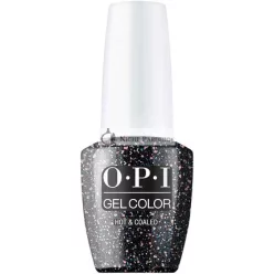   OPI GelColor Opaque Glitter Finish Fekete Zselés Körömlakk - Akár 3 hétig