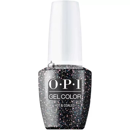 OPI GelColor Opaque Glitter Finish Fekete Zselés Körömlakk - Akár 3 hétig