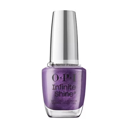 OPI Infinite Shine Hosszantartó Sötét Csillogó Áttetsző Lila Körömlakk, 15 ml