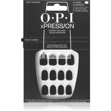 OPI xPRESSON Künstliche Nägel - Lady in Black, 30 Stück