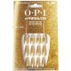 OPI xPRESS/ON Press-On Nägel, bis zu 14 Tage Gel-ähnliche Salon-Maniküre, vegan, nachhaltige Verpackung mit Nagelkleber, lange goldene schimmernde Coffin-förmige Nägel, Goldbruch