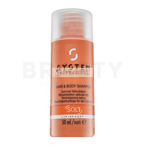System Professional Solar Hair & Body Shampoo sampon és tusfürdő 2in1 nap által károsult hajra 50 ml