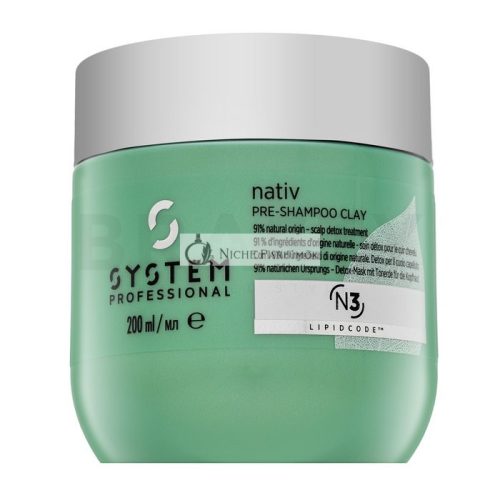 System Professional Nativ Pre-Shampoo Clay Feuchtigkeitspflege vor der Haarwäsche für alle Haartypen 200 ml