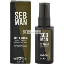Seb Man The Groom Tápláló Olaj Hajra és Szakállra