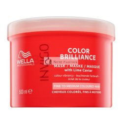   Wella Professionals Invigo Color Brilliance Mask with Lime Caviar Fine to Medium Colored Hair védő maszk vékony szálú festett hajra 500 ml